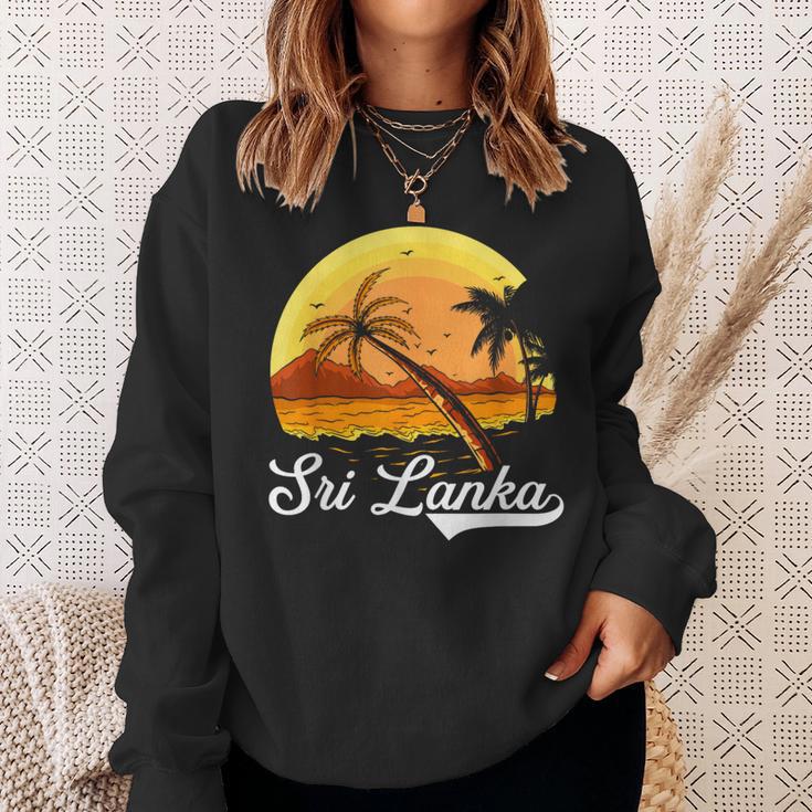 Sri Lanka Palm Tree Ocean Summer Holiday Sri Lanka S Sweatshirt Geschenke für Sie