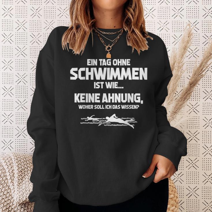 Tag Ohne Schwimmen Immöglich Swimmer Sweatshirt Geschenke für Sie