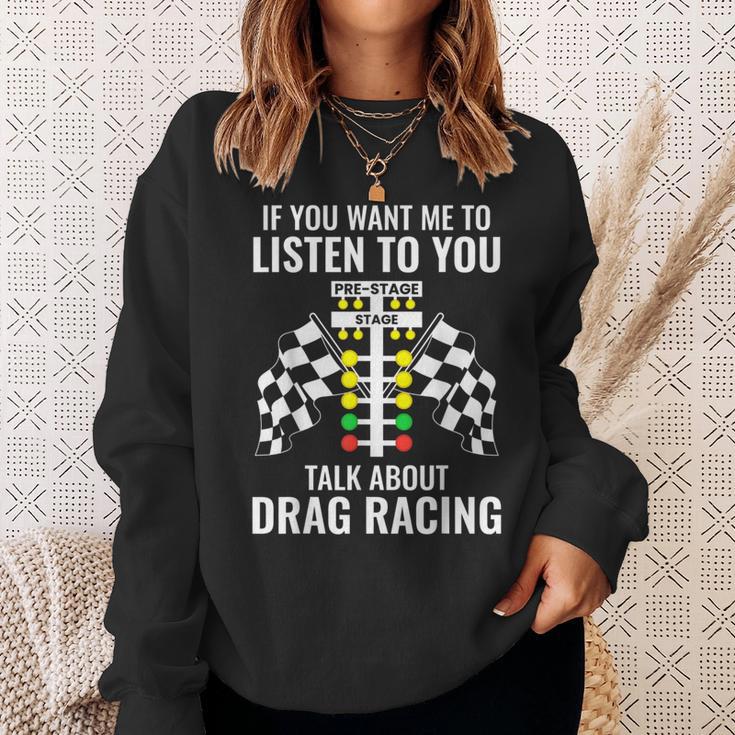 Talk About Dragracing Dragracing Sweatshirt Geschenke für Sie