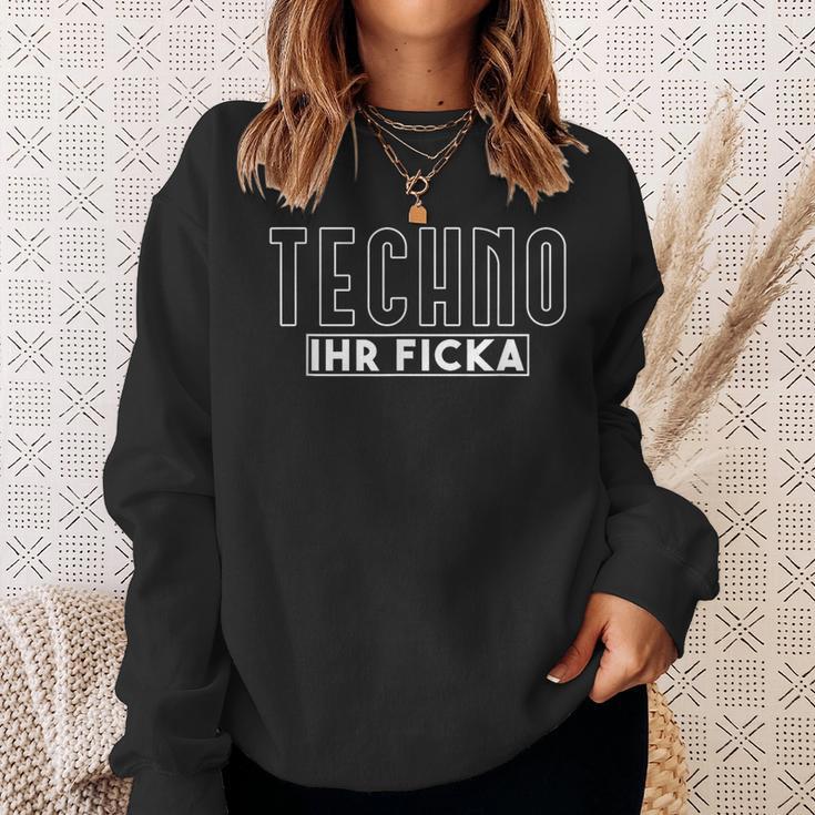 Techno Ihr Ficka Hardtekk Tekk Rave Sweatshirt Geschenke für Sie