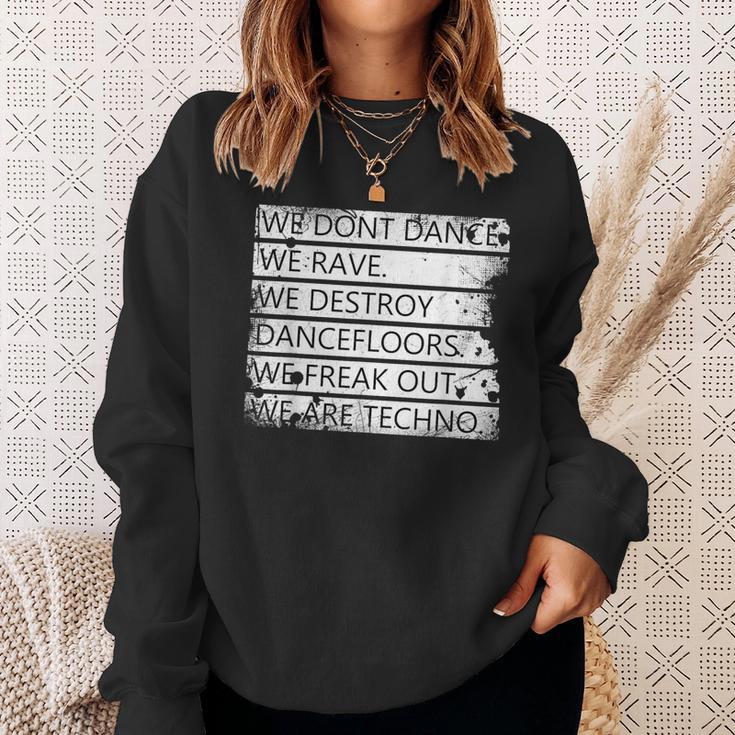 We Are Techno Rave Festival Techno Sweatshirt Geschenke für Sie