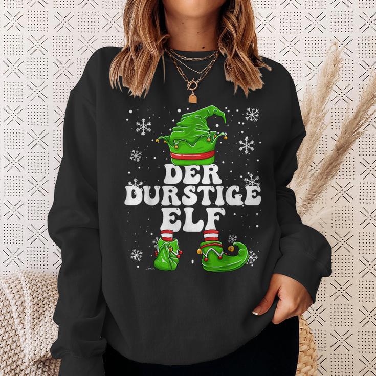 Thirstiger Elf Drinking Celebrations Elf Christmas Sweatshirt Geschenke für Sie