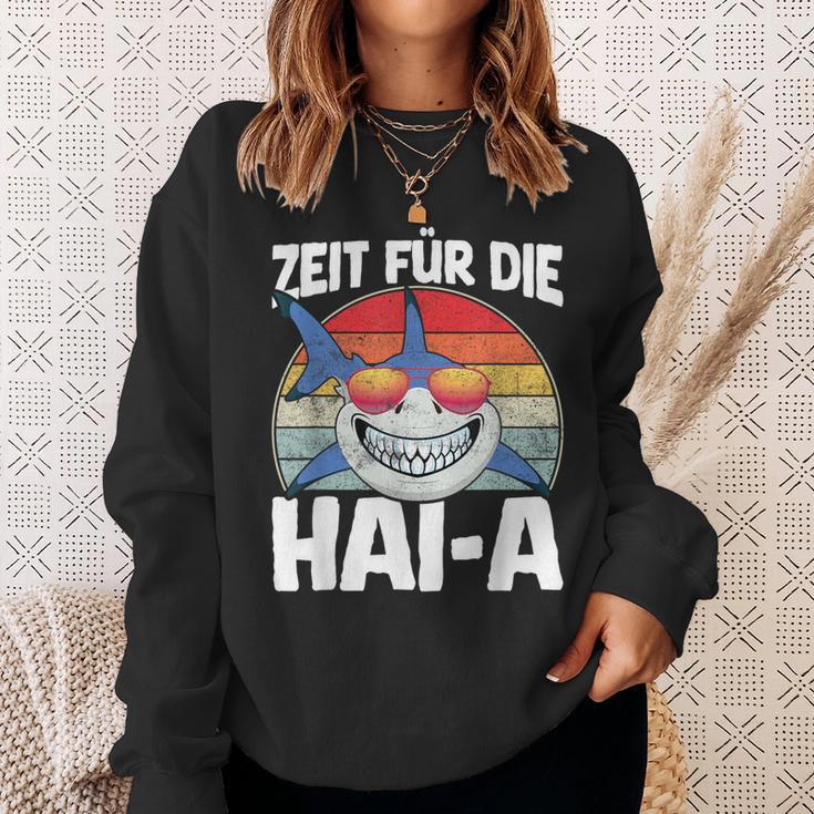 Time For The Haia Shark Sleep Tired Pyjamas Sleep Sweatshirt Geschenke für Sie