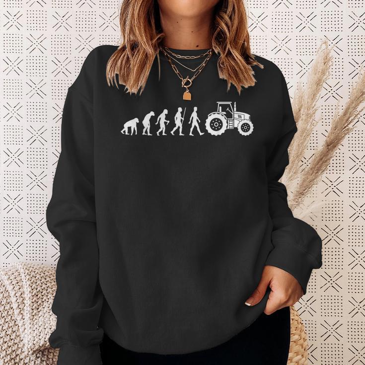 Tractor Evolution Tractor Farmer Tractor Farmer Sweatshirt Geschenke für Sie