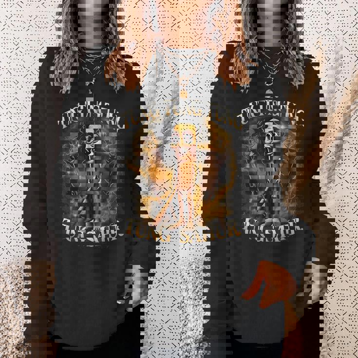 Tung Tung Tung Sahur Meme Brainrot Humor Gen Z Sweatshirt Gifts for Her