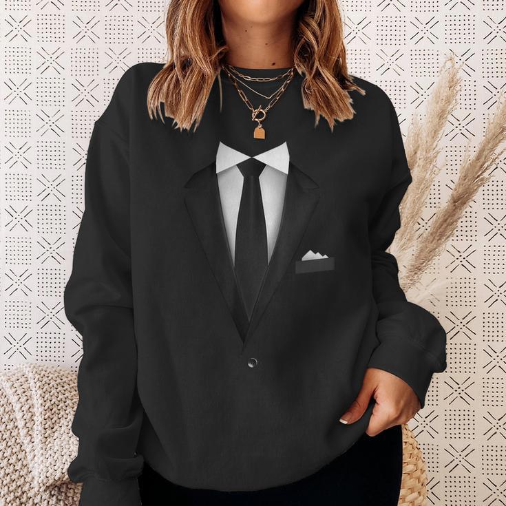 Tuxedo Mit Krawatte Für Lustige Hochzeiten Sweatshirt Geschenke für Sie