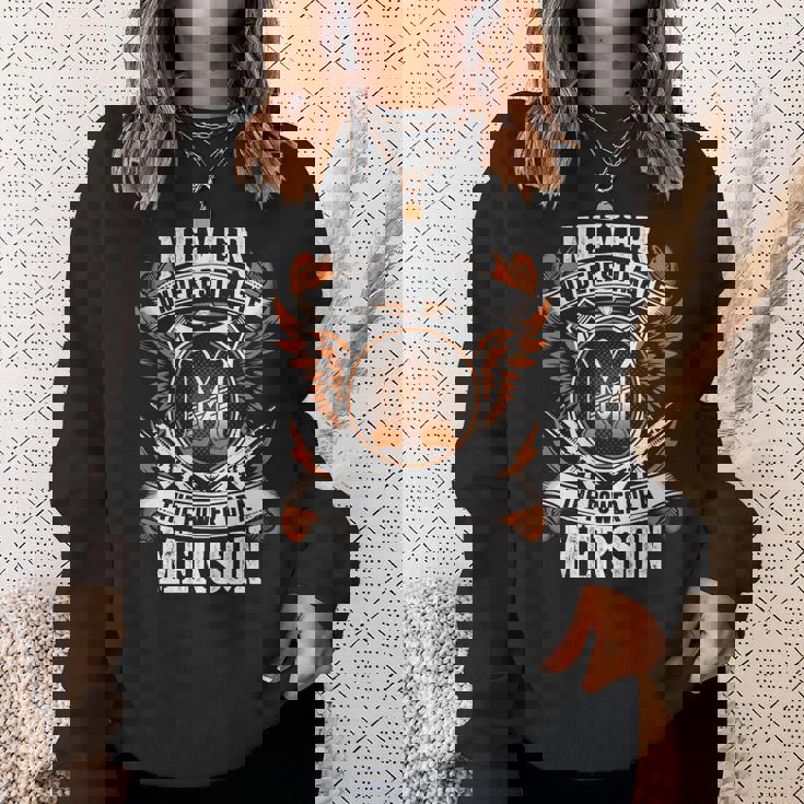 Never Underestimate The Power Of Merson Merson Name Sweatshirt Gifts for Her