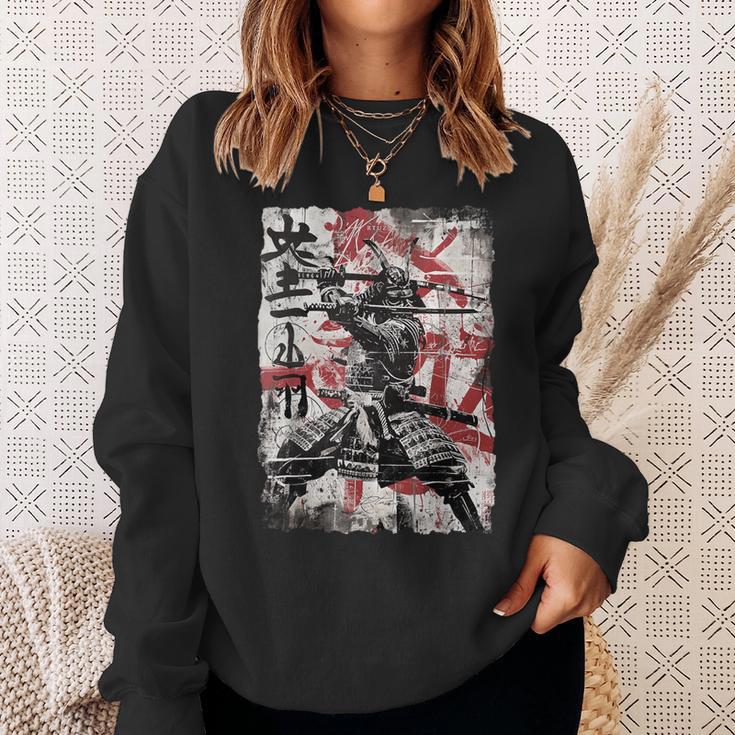 Vintage Samurai Mask Asia Japan Graffiti Tokyo Samurai Sweatshirt Geschenke für Sie