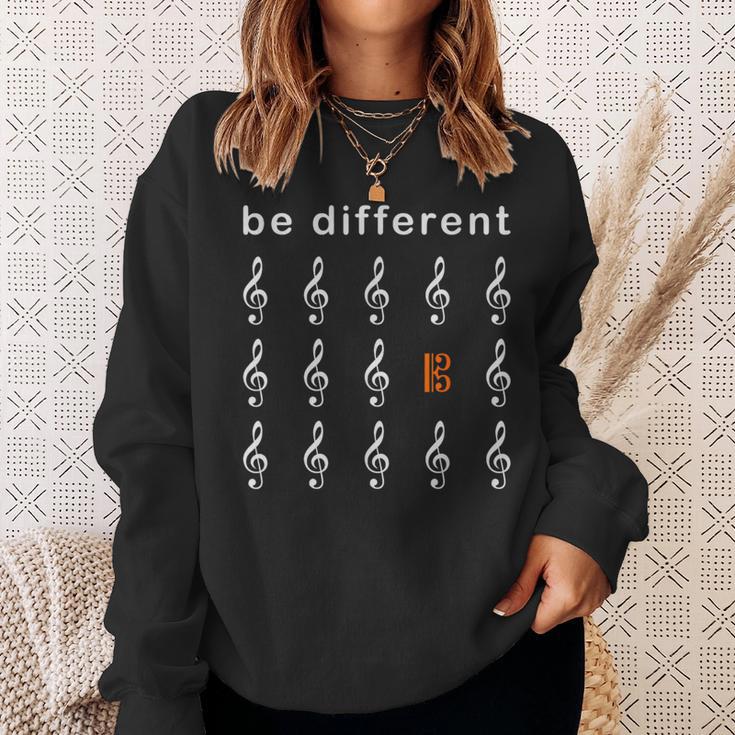 Viola Alto Key Saying Be Different Musician S Sweatshirt Geschenke für Sie