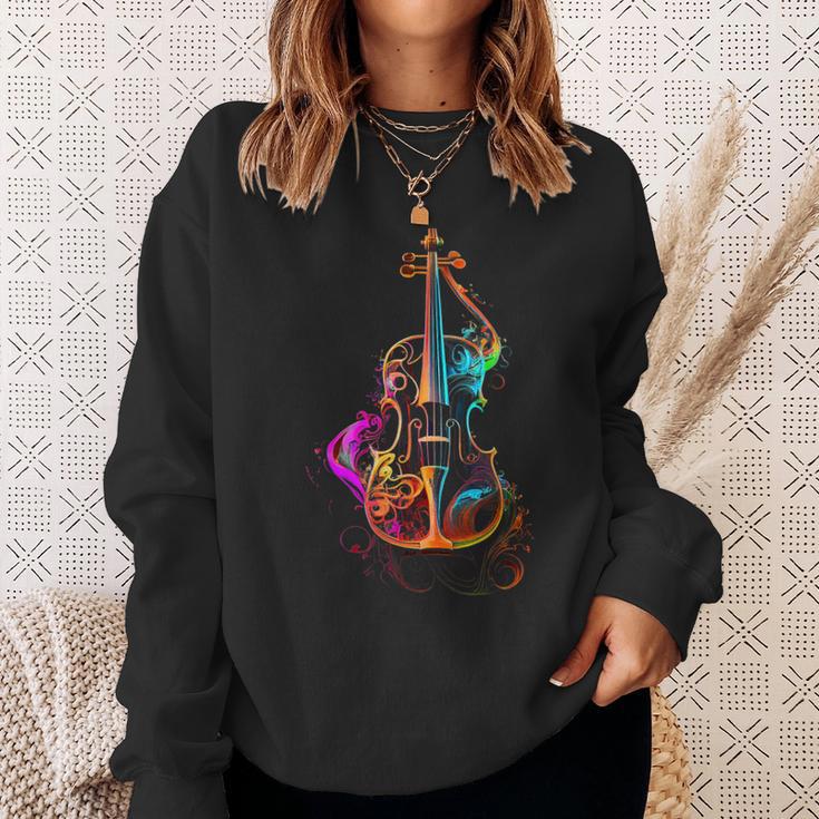 Violin Colourfuliolin Foriolinists Sweatshirt Geschenke für Sie