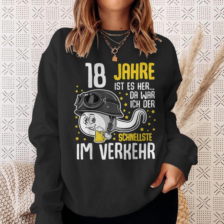 Vor 18 Jahren Der Fastest In Traffic 18Th Birthday Man Sweatshirt Geschenke für Sie