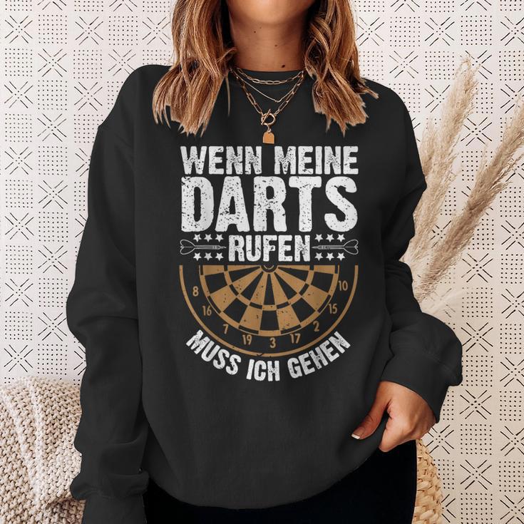 Wenn Meine Darts Rufen Muss Gehen Dartspieler Sweatshirt Geschenke für Sie