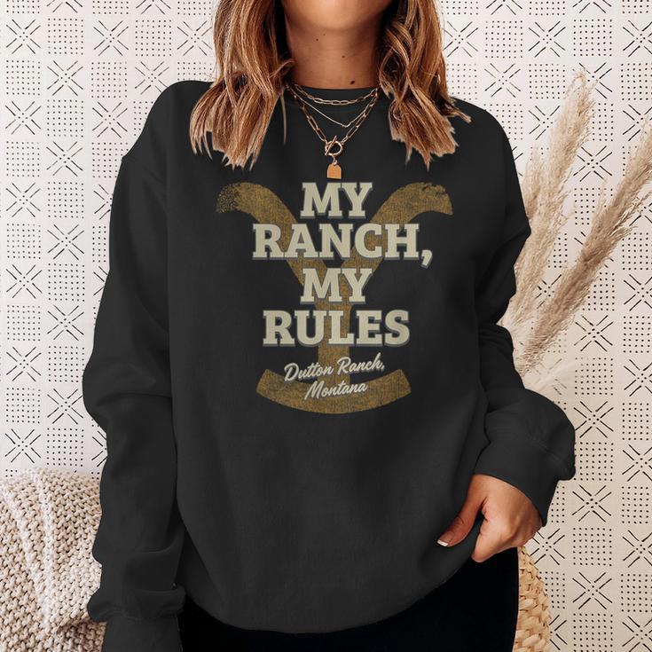 Yellowstone My Ranch My Rules Dutton Ranch Big Chest Logo Sweatshirt Geschenke für Sie