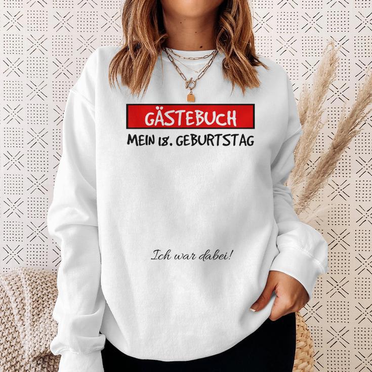 18Th Birthday Party Guest Book Idea 18 Years Sweatshirt Geschenke für Sie