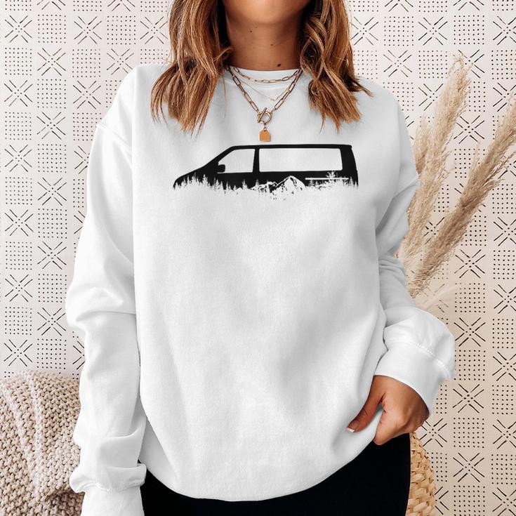 4X4 Offroad Camping T6 Outdoor Silhouette Nature Camping 4Wd Gray Sweatshirt Geschenke für Sie