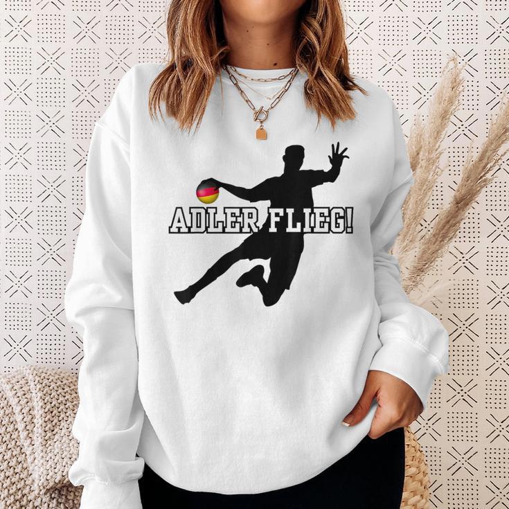 Adler Flieg Handball Fan Outfit Gray Sweatshirt Geschenke für Sie