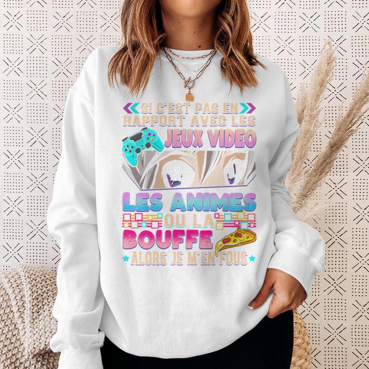 Débardeur Anime Manga Humour - 'Jeux Vidéo, Animes, Bouffe' - Coton, Coupe Classique