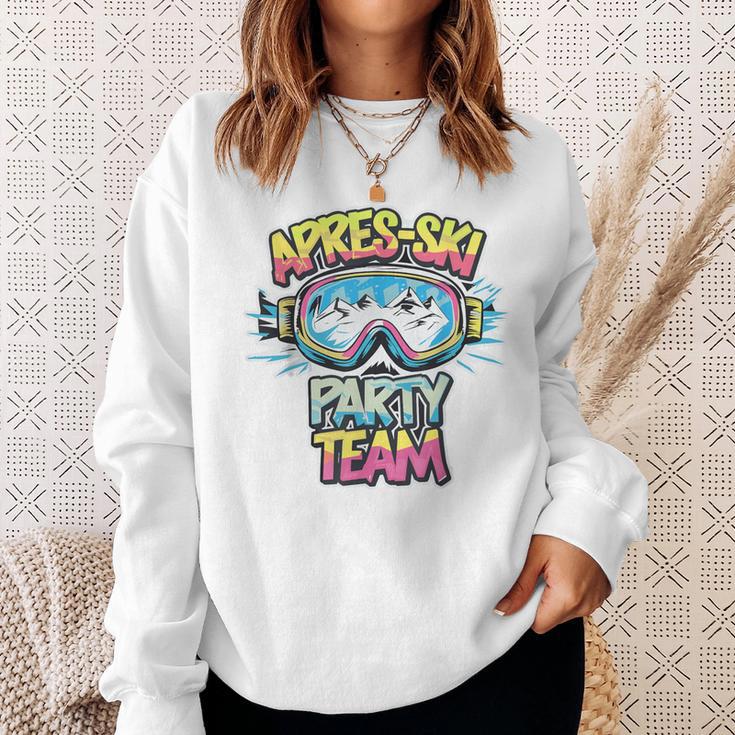 Apres Ski Party Team Lustges Hütten Party Urlaubs Outfit Sweatshirt Geschenke für Sie