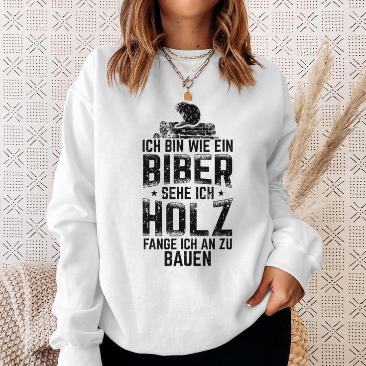 Beaver Wood Carpenters Carpenters Woodworm Carpenters Sweatshirt Geschenke für Sie