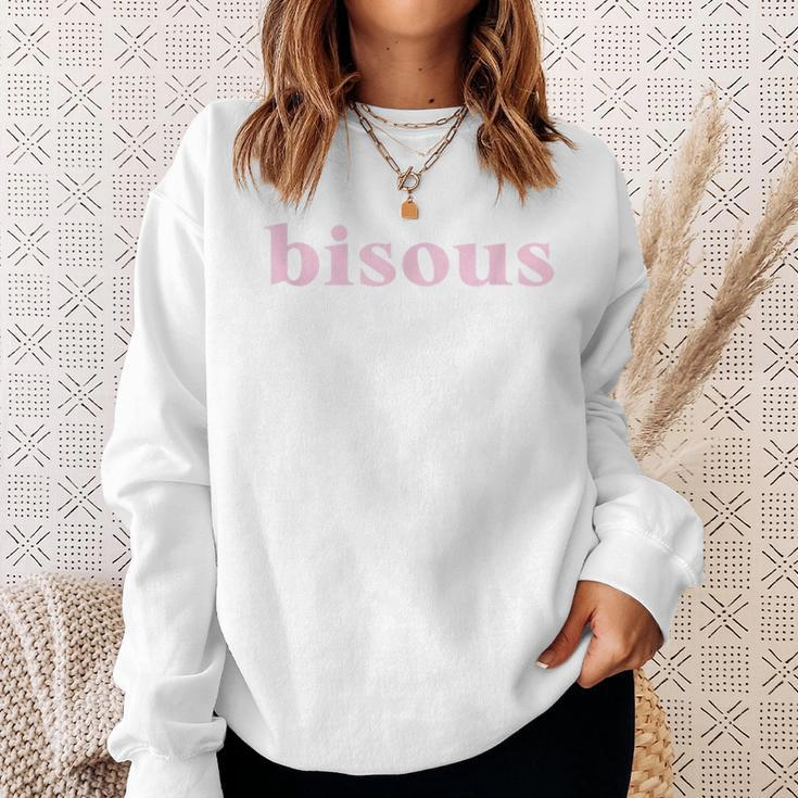 Bisous Kisses Graphic Blue S Sweatshirt Geschenke für Sie