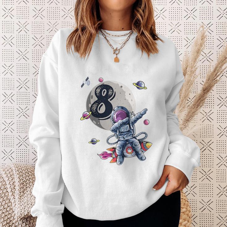 Children's Astronaut 8Th Birthday Boys 8 Years Space Astronomy Sweatshirt Geschenke für Sie