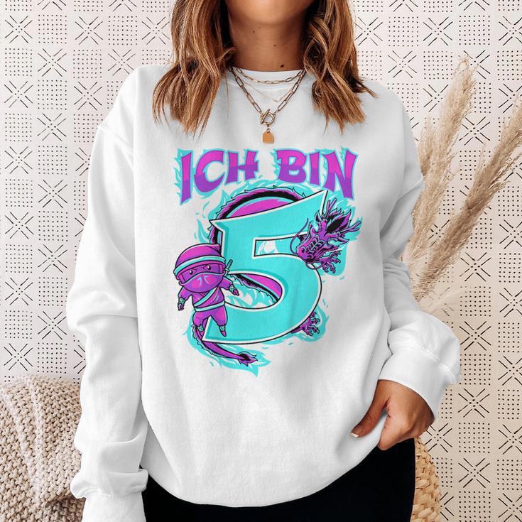 Children's Fifth Birthday Boy 5 Years Old Five Year Ninja Sweatshirt Geschenke für Sie