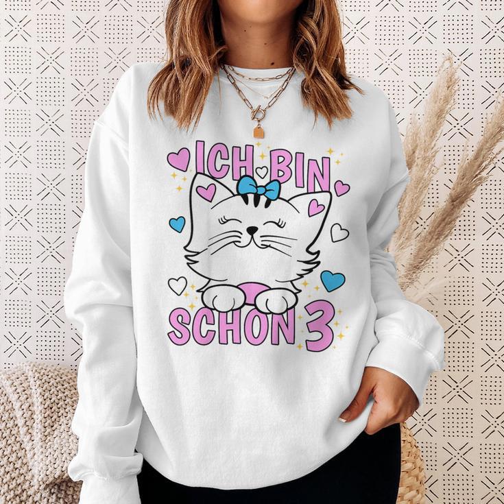 Children's Ich Bin Schon 3 Jahre Old German Langu Sweatshirt Geschenke für Sie