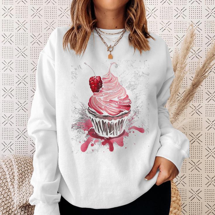 Cupcake-Weinlese Sweatshirt Geschenke für Sie