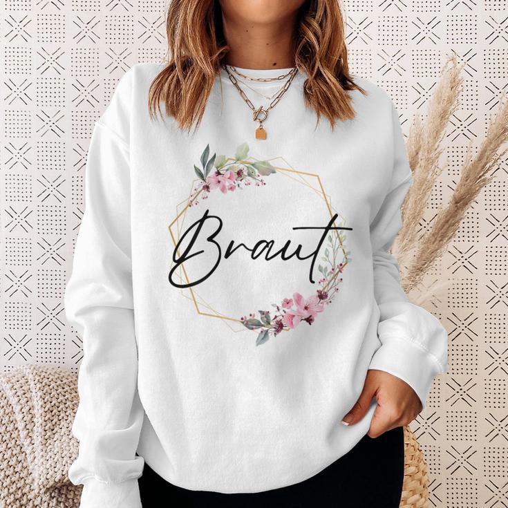 Damen Braut Bride Junggesellenabschied Dezent Herz Jga Bride To Be Sweatshirt Geschenke für Sie