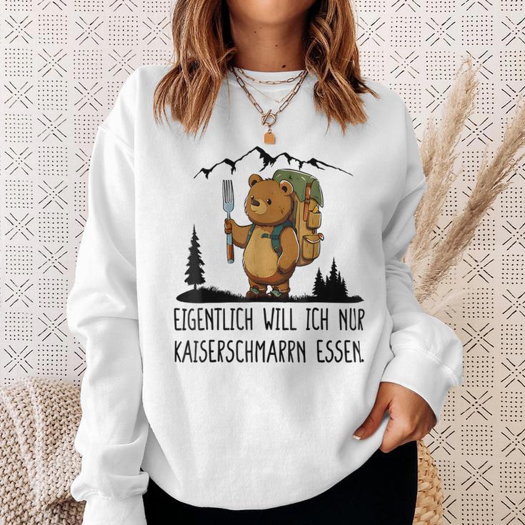 Eigentlich Will Ich Nur Kaiserschmarrn Essen Gray Sweatshirt Geschenke für Sie