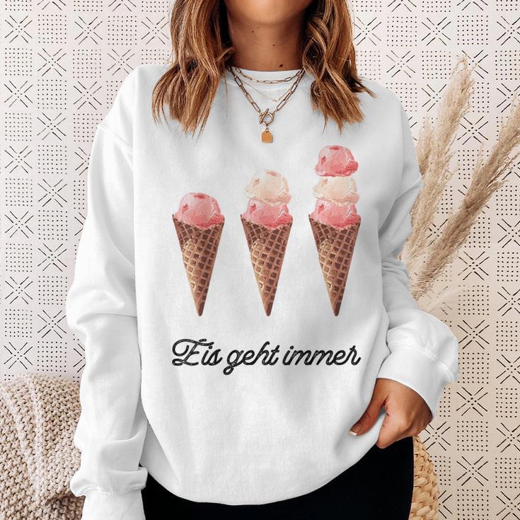 Eis Geht Immer Saying Ice Lover Sweatshirt Geschenke für Sie