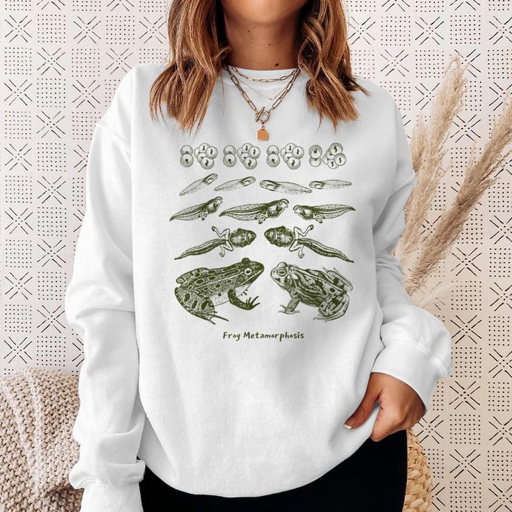 Frog Tadpole Life Cycle Metamorphosis Biology Science Sweatshirt Geschenke für Sie