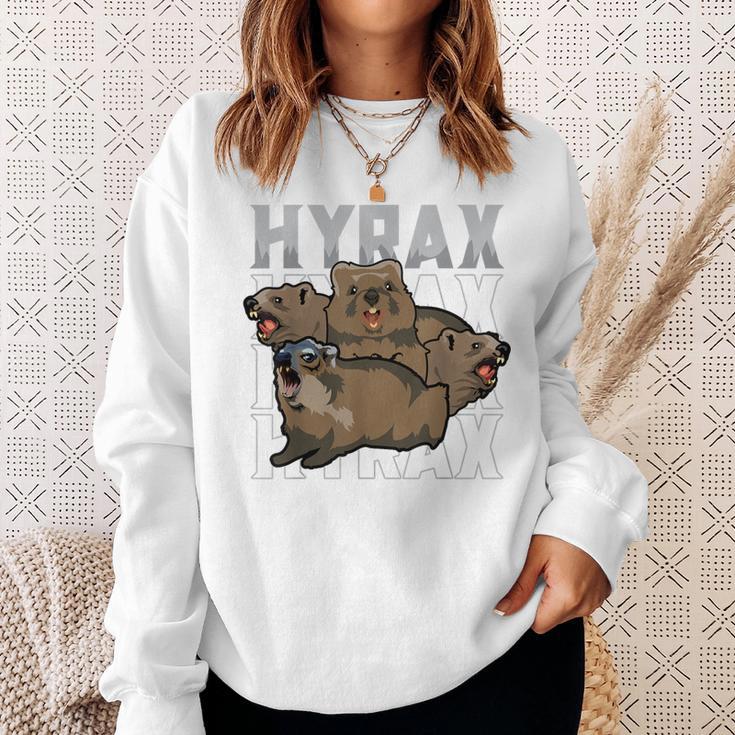 Rock Hyrax Meme Dassie Cute Animal Lover Gray Sweatshirt Geschenke für Sie