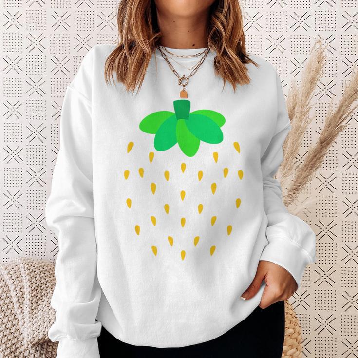 Garden Sweet Red Strawberry Red Sweatshirt Geschenke für Sie