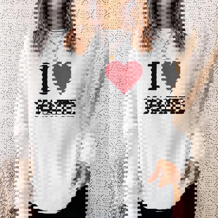 I Heart Maite First Name I Love Personalized Stuff Camisa de entrenamiento Regalos para ella