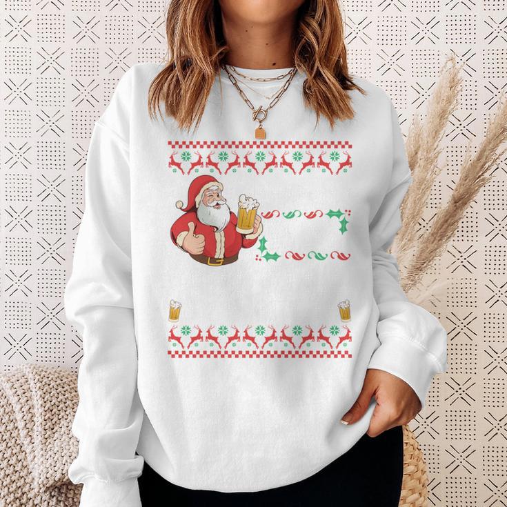 Hoho Hol Mir Mal Ein Bier- Christmas Long-Sleeved Sweatshirt Geschenke für Sie