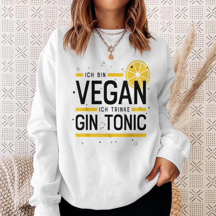 Ich Binegan Ich Trinke Gin Tonic X Lecker Gin Sweatshirt Geschenke für Sie