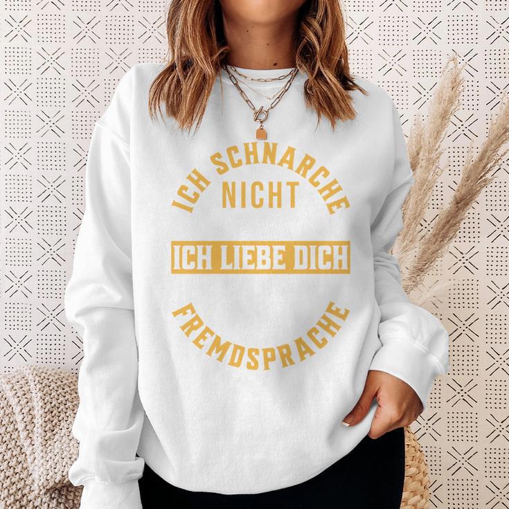 Ich Schnarche Nicht Schnarcher Lustiger Spruch Schnarchen Sweatshirt Geschenke für Sie