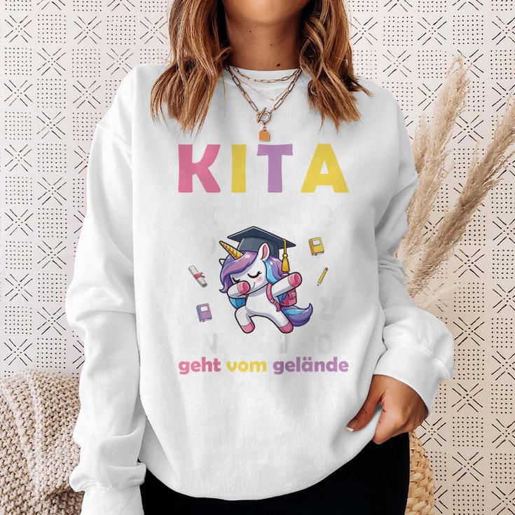 Kinder Kita Abgänger 2025 Schulkind Einschulung Schule Bye Bye Kiga Sweatshirt Geschenke für Sie