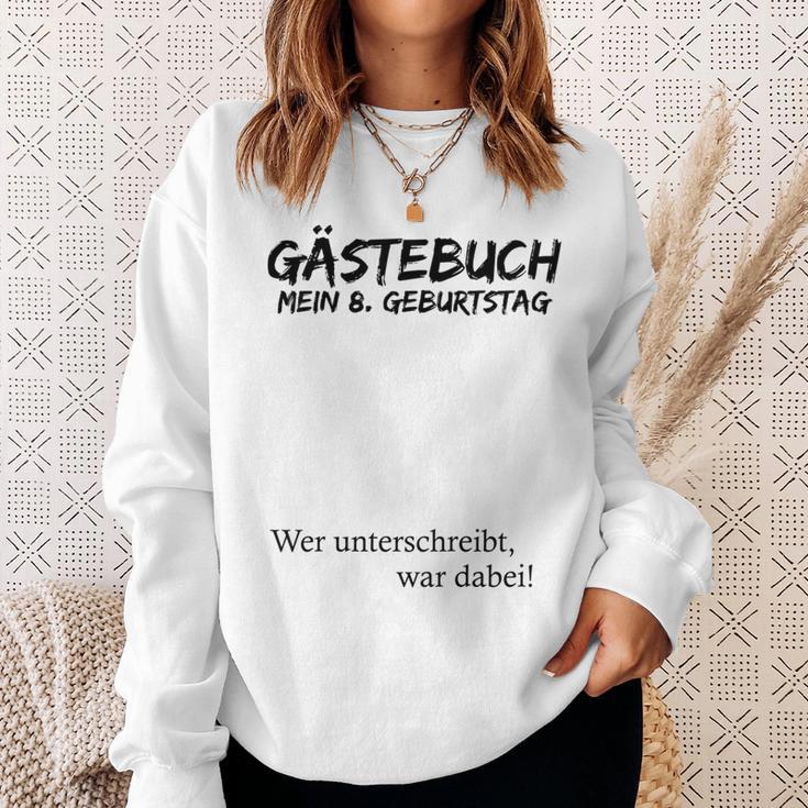 Kinder Mein 8 Geburtstag Und Das Gästebuch Sweatshirt Geschenke für Sie