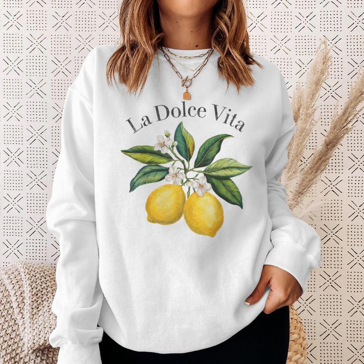 La Dolceita Lemon Italian Summer Limoncello Amalfi Coast Sweatshirt Geschenke für Sie