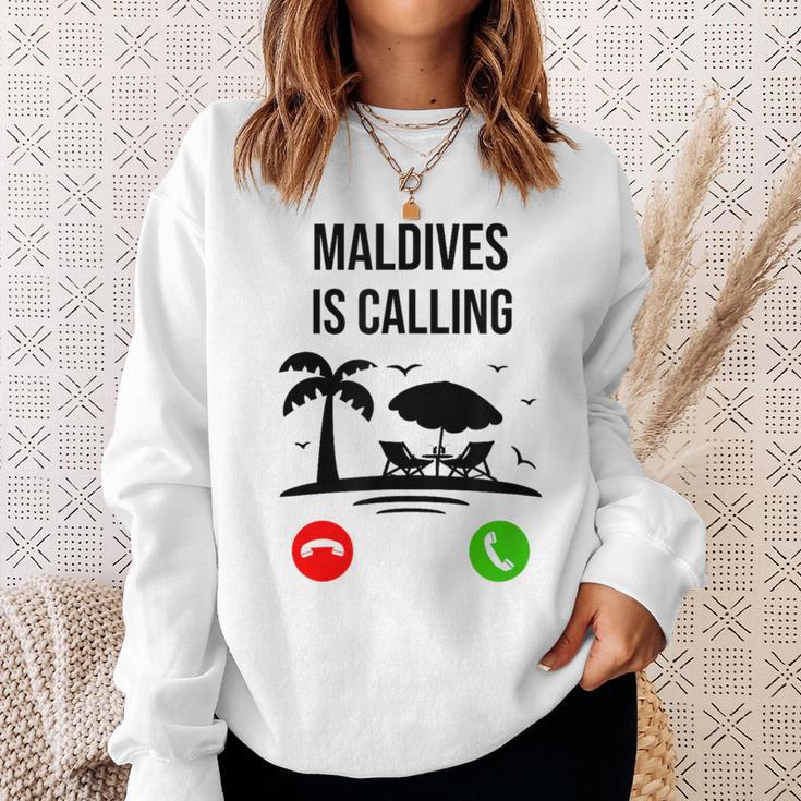 Maldives Calls Souvenir Holiday Travel Summer Sweatshirt Geschenke für Sie