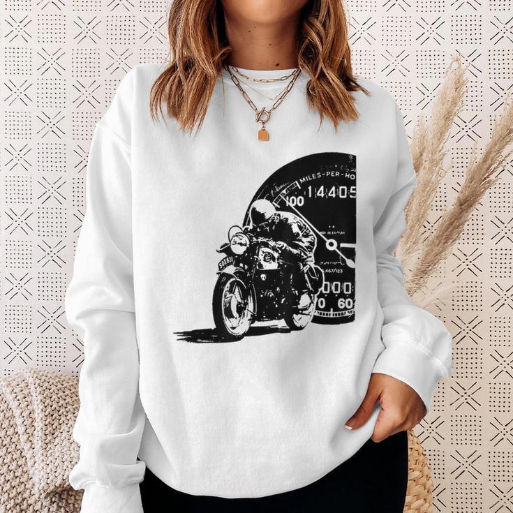 Motorcycle Heartbeat Biker Line Frequency Motorcycle Sweatshirt Geschenke für Sie