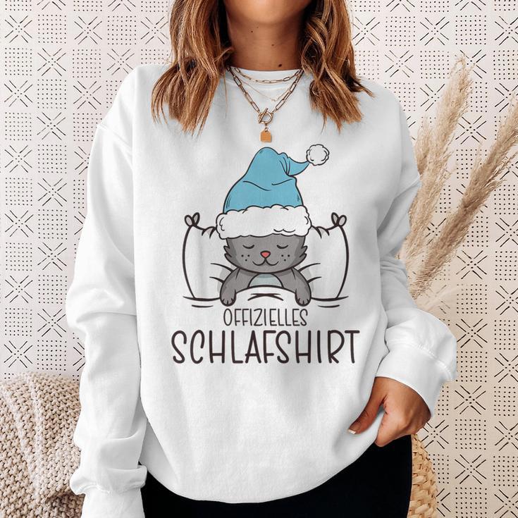 Official Cat Sleep Pyjamas & Nightdress Cat Sweatshirt Geschenke für Sie