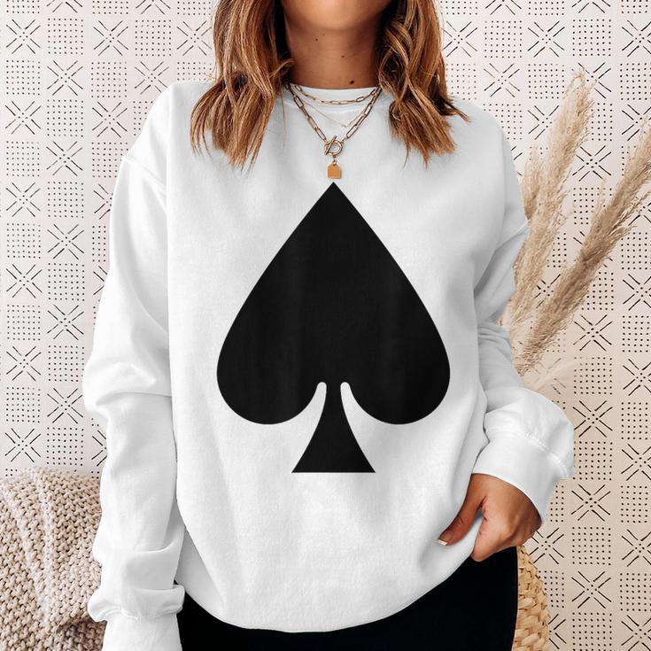 Pad Ass Card Game Playing Card Costume Fancy Dress Party Gray S Sweatshirt Geschenke für Sie