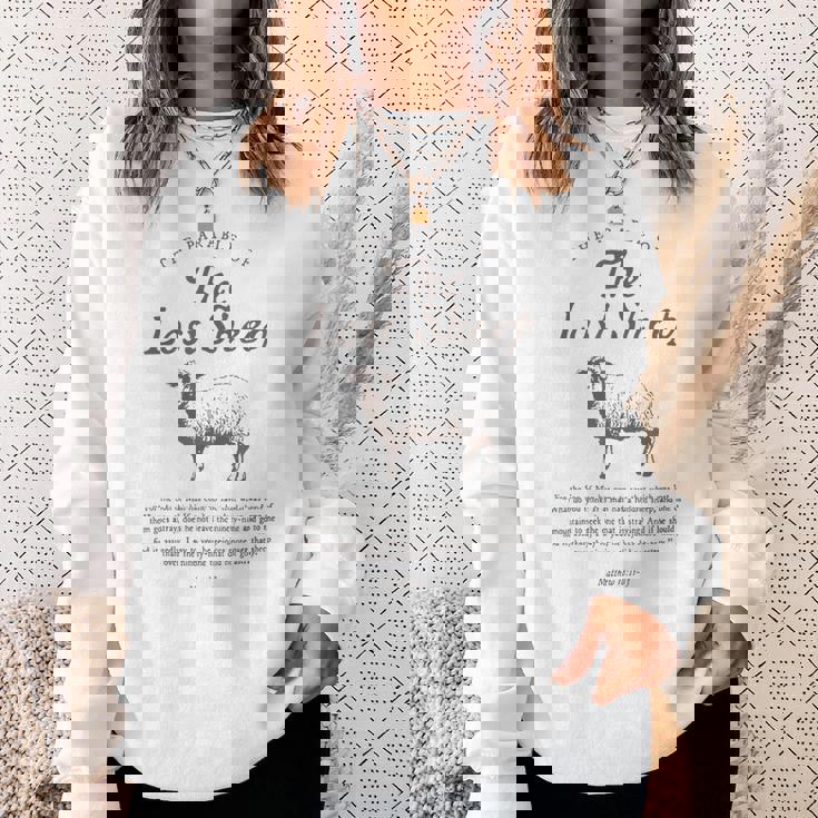 Parable Of The Lost Sheep Bible Verse Faith Based Worship Sweatshirt Gifts for Her