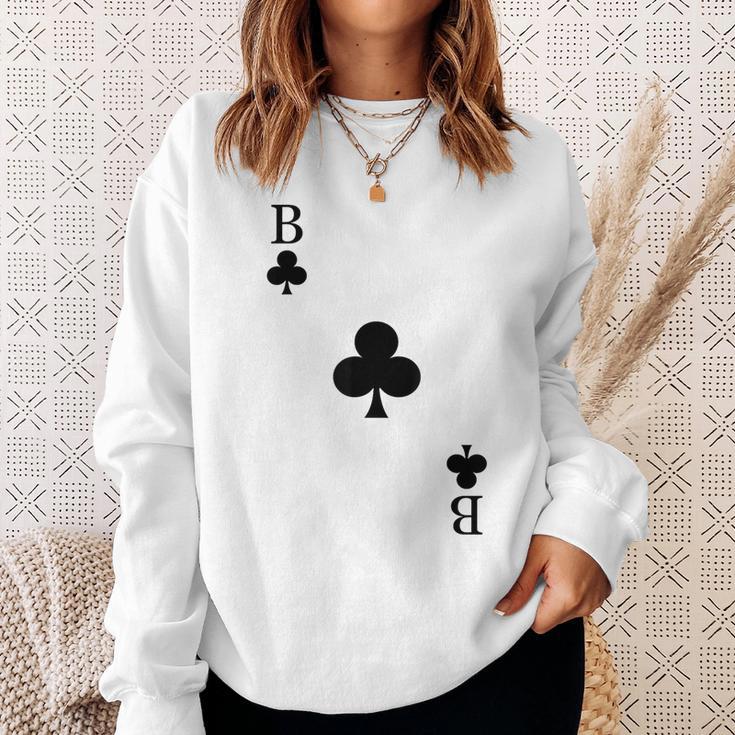 Playing Card Cross Bube Card Game Day Carnival Costume Sweatshirt Geschenke für Sie