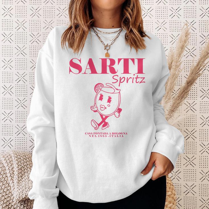 Sarti Spritz Cocktail Back Print Italiano Originale Sweatshirt Geschenke für Sie