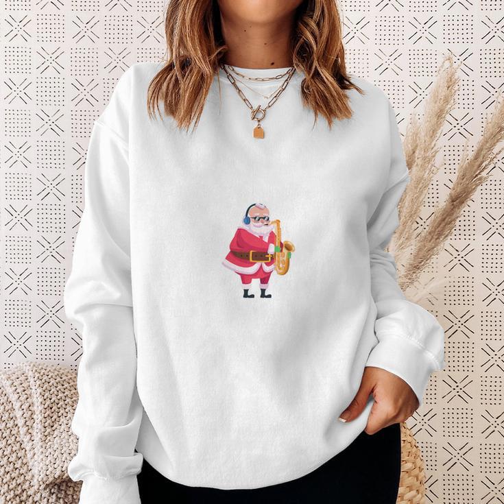 Saxophone Ugly Christmas Sweater Saxist Holiday Present Sweatshirt Geschenke für Sie