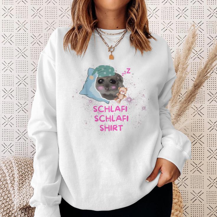 Schlafi Schlafi Hamster Meme Gray Sweatshirt Geschenke für Sie